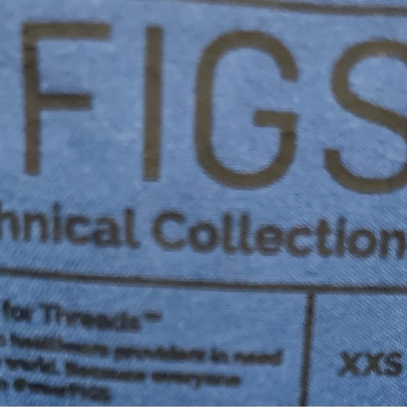 Women’s Figs Ceil Blue Scrub Top XXS - Picture 3 of 3